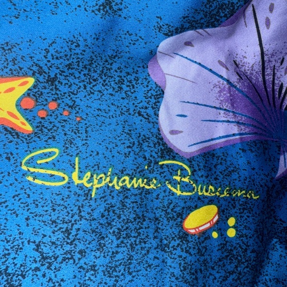 VERY RARE Pinup Couture Mexican Circle Skirt w Mermaid Border - Picture 3 of 5